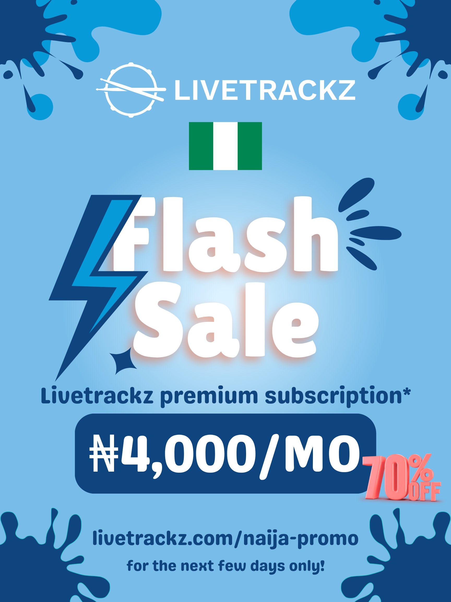 Nigeria flash sale poster